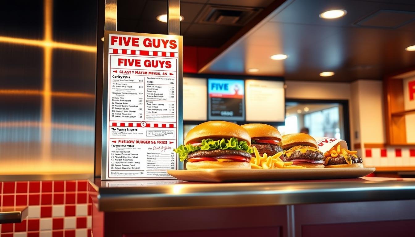 five guys burgers and fries menu